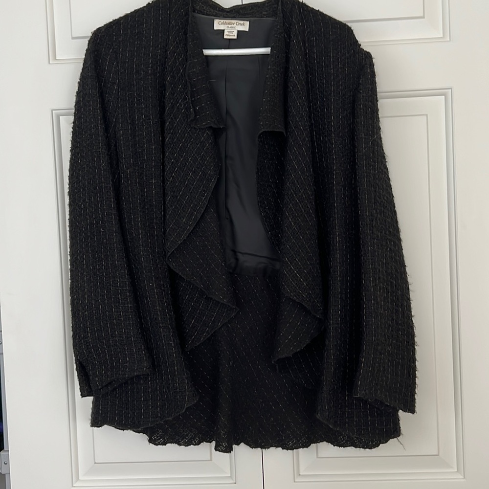 Coldwater Creek asymmetrical jacket, front higher than back.